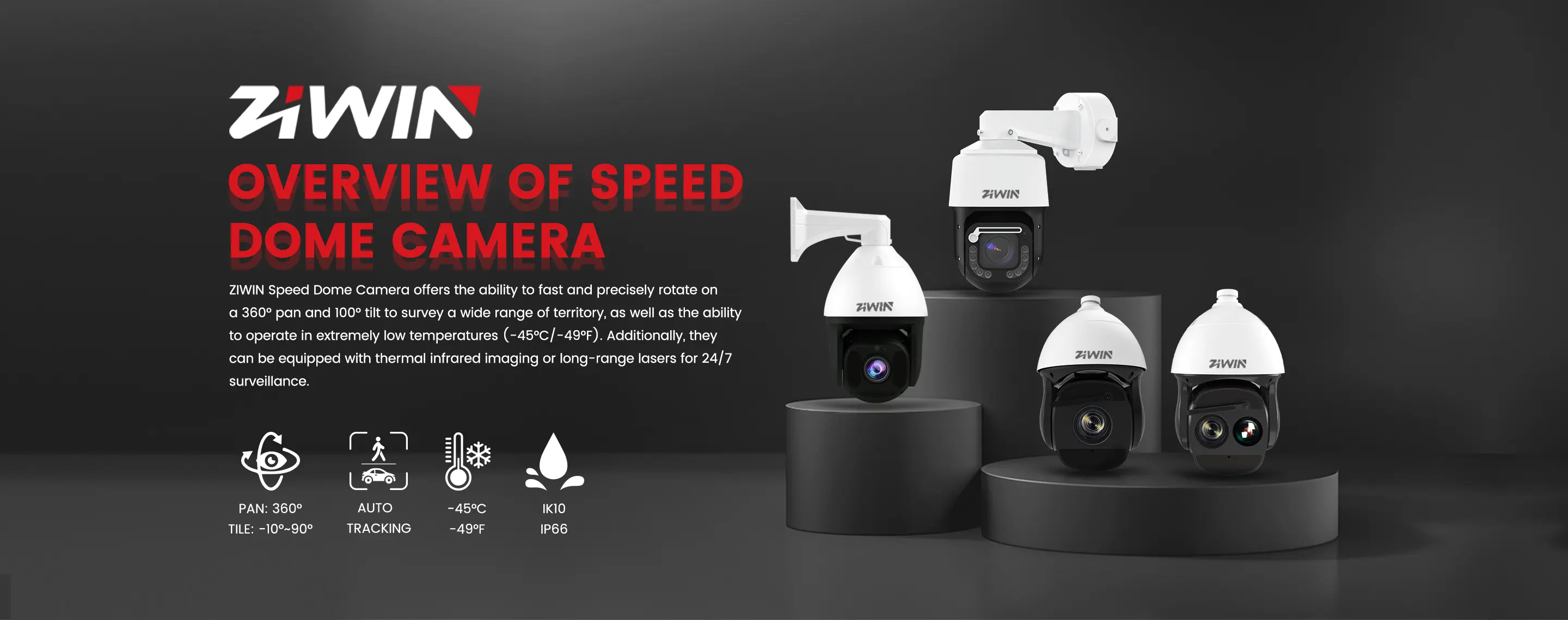 IR Speed Dome Camera