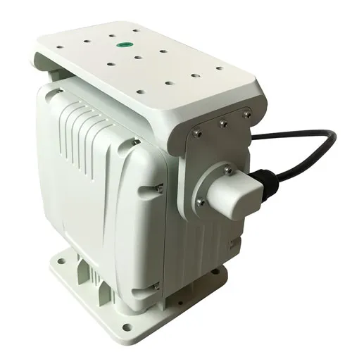 Outdoor Mini Pan Tilt Head Positioner with Worm Gear Variable Speed 10kg (20.05Ib) load Capacity