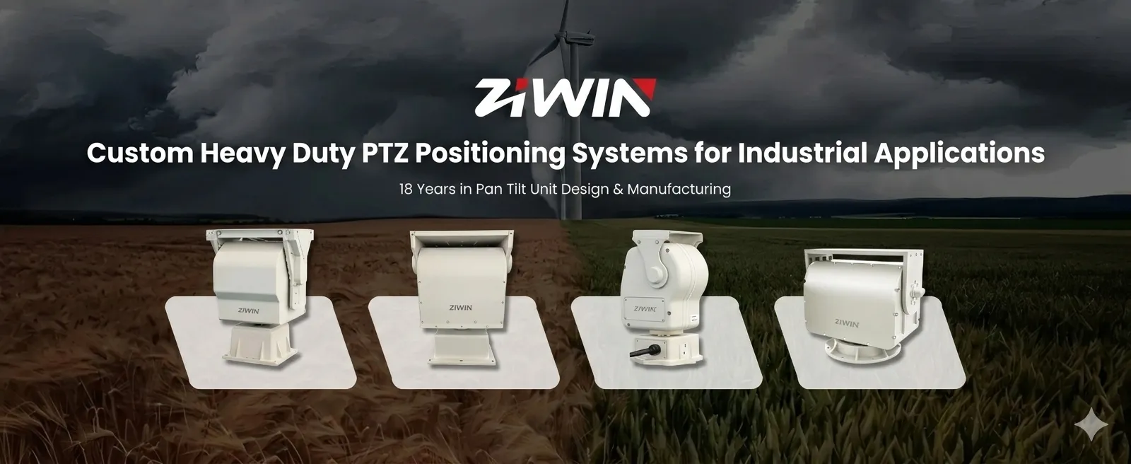 Heavy Duty Pan Tilt Head & Positioner (50kg - 200kg Payload)